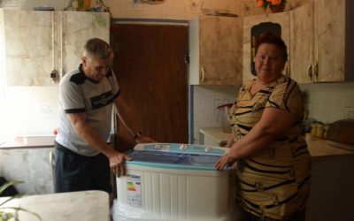 A washing machine for Valentina and Viktor