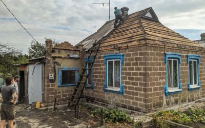 New roof for disabled Anna.