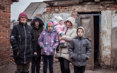 A family with many children.