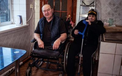 Coal for disabled Vladimir and his wife