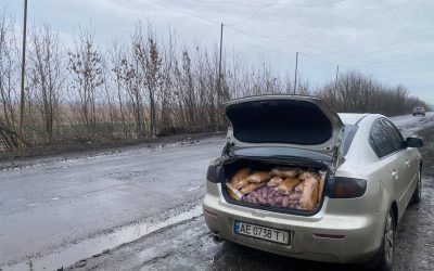 A trip to a village with elderly refugees