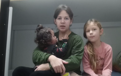 Tetyana from Selidove and her 2 children