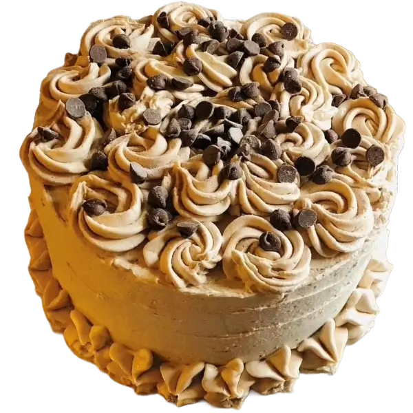 A chocolate mocha cake from Kind House Ukraine Bakery.