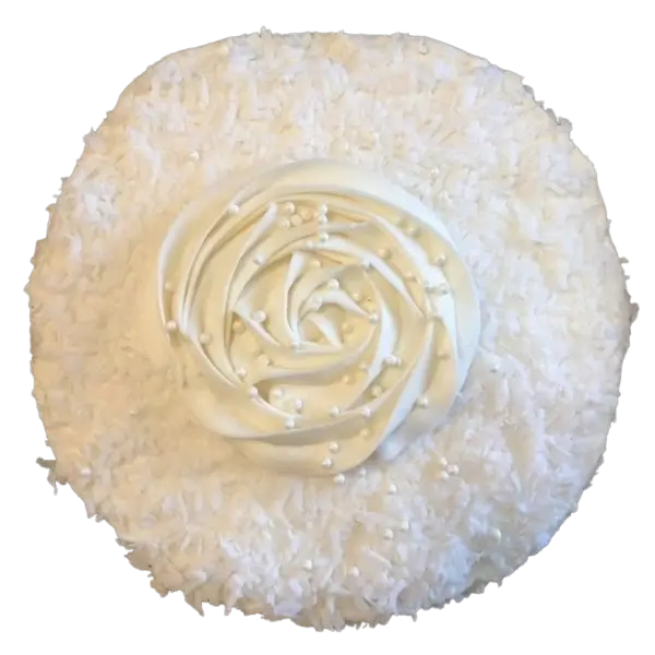 Shelley's coconut cake from Kind House Ukraine Bakery.