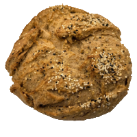 An artisan sourdough boule from Kind House Ukraine Bakery.
