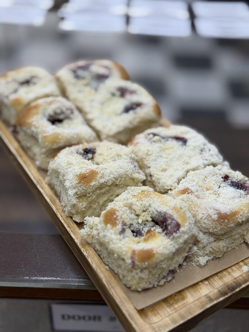 Blueberry kolaches at Kind House Ukraine Bakery in Amarillo, TX.