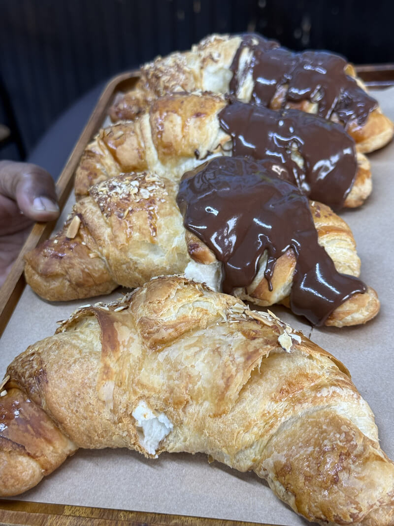 Fresh croissants from Kind House Ukraine Bakery in Amarillo, TX.