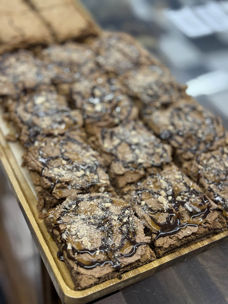 Fudgy brownies from Kind House Ukraine Bakery in Amarillo, TX.