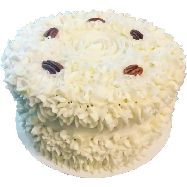 An Italian cream cake from Kind House Ukraine Bakery.