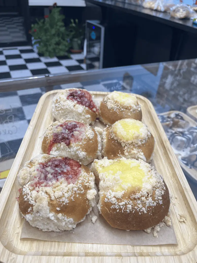 A tray of kolaches at Kind House Ukraine Bakery in Amarillo, TX.