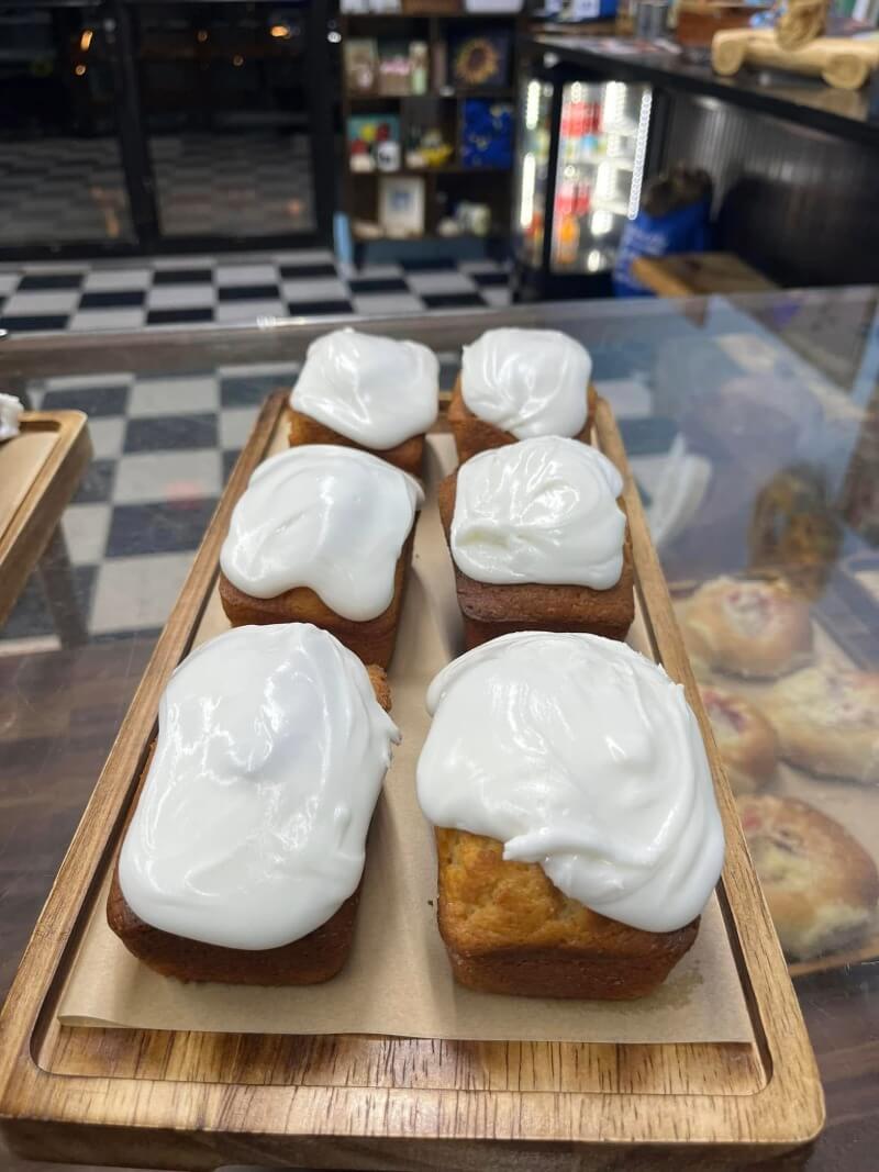 A pound cake at Kind House Ukraine Bakery in Amarillo, TX.