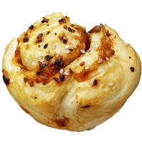 Savory roll from Kind House Ukraine Bakery.