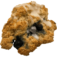 A scone from Kind House Ukraine Bakery.