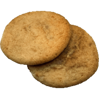 Two snickerdoodle cookies from Kind House Ukraine Bakery.