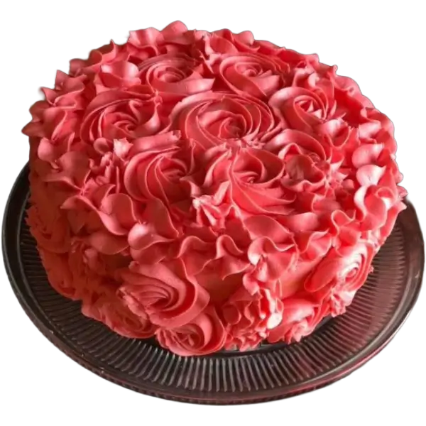 A strawberry cake from Kind House Ukraine Bakery.